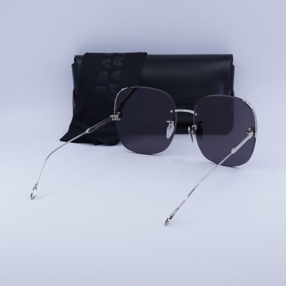 🕶️New Isabel Marant IM 0055/S 0427 IR Sunglasses - Silver Frame, Grey Lenses - Picture 9 of 9